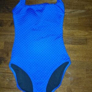 Gottex Blue Textured Swimsuit Size 6